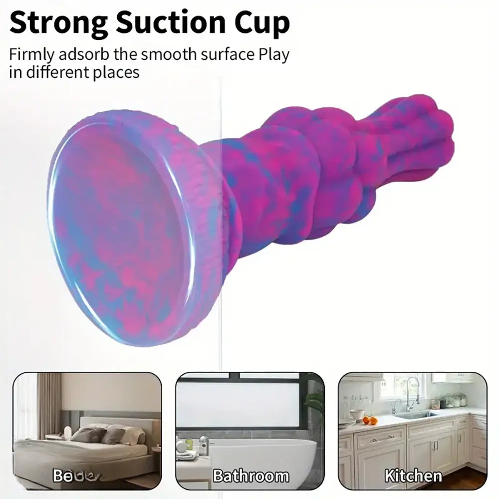 7.08in Monster Knot Silicone Soft Dildo For Adult Sex Masturbator G Spot