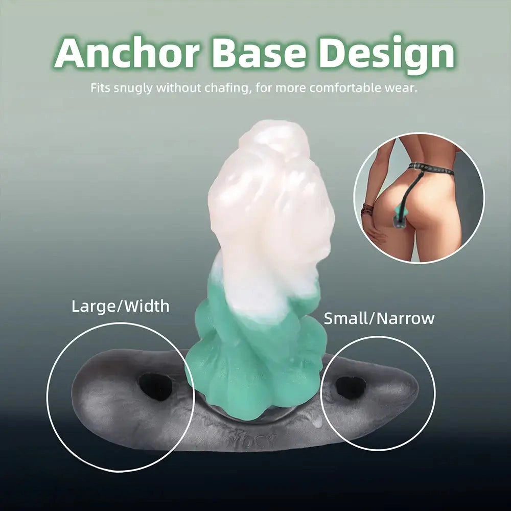 7.08in Odd Dog Knot Strap on Dildo For Fox Tail Cosplay Adult Sex Toy