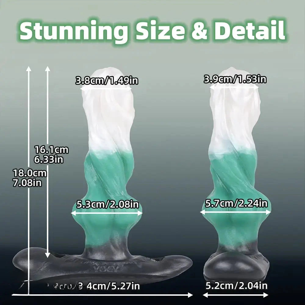 7.08in Odd Dog Knot Strap on Dildo For Fox Tail Cosplay Adult Sex Toy