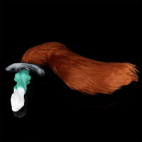 7.08in Odd Dog Knot Strap on Dildo For Fox Tail Cosplay Adult Sex Toy