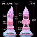 7.08in Odd Silicone Soft Squeeze Inflatable Alien Penis Dildo Self-Retreative