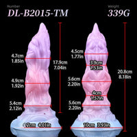 7.08in Odd Silicone Soft Squeeze Inflatable Alien Penis Dildo Self-Retreative