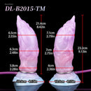 7.08in Odd Silicone Soft Squeeze Inflatable Alien Penis Dildo Self-Retreative