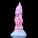 7.08in Odd Silicone Soft Squeeze Inflatable Alien Penis Dildo Self-Retreative