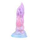 7.08in Odd Silicone Soft Squeeze Inflatable Alien Penis Dildo Self-Retreative