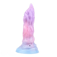 7.08in Odd Silicone Soft Squeeze Inflatable Alien Penis Dildo Self-Retreative