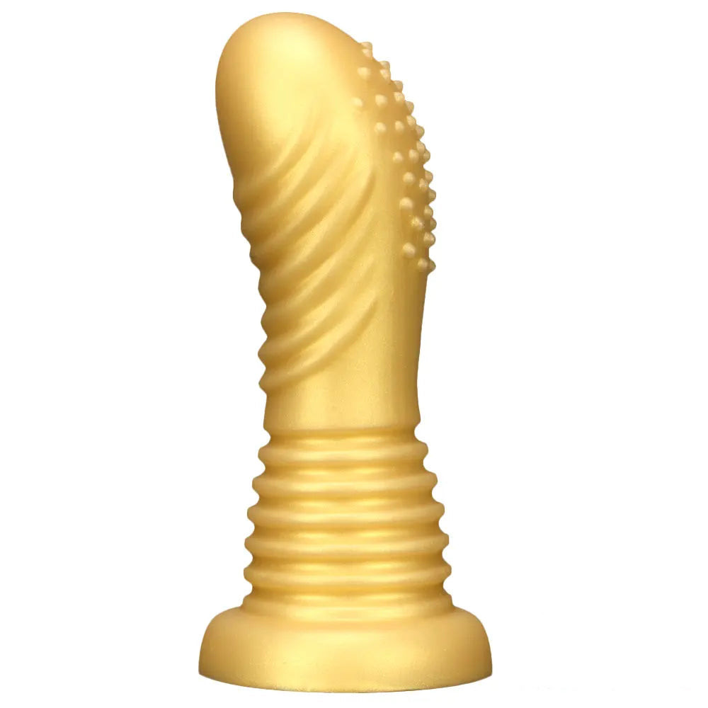 7.08in Premium Soft Liquid Silicone Thick Spiked Butt Plug Dildo