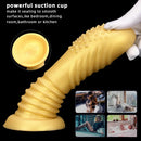 7.08in Premium Soft Liquid Silicone Thick Spiked Butt Plug Dildo