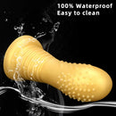 7.08in Premium Soft Liquid Silicone Thick Spiked Butt Plug Dildo