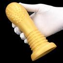 7.08in Premium Soft Liquid Silicone Thick Spiked Butt Plug Dildo