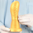 7.08in Premium Soft Liquid Silicone Thick Spiked Butt Plug Dildo