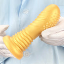 7.08in Premium Soft Liquid Silicone Thick Spiked Butt Plug Dildo