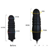 7.08in Pump Up Dildo Adult Toy For Anus Masturbation