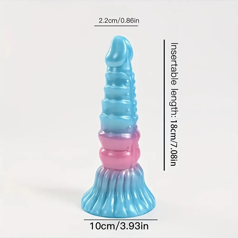 7.08in Realistic Dragon Simulation Silicone Anal Plug Massager Fantasy Dildo