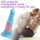 7.08in Realistic Dragon Simulation Silicone Anal Plug Massager Fantasy Dildo