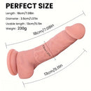 7.08in Realistic Liquid Silicone Soft Dildo For G-spot Stimulating Sex