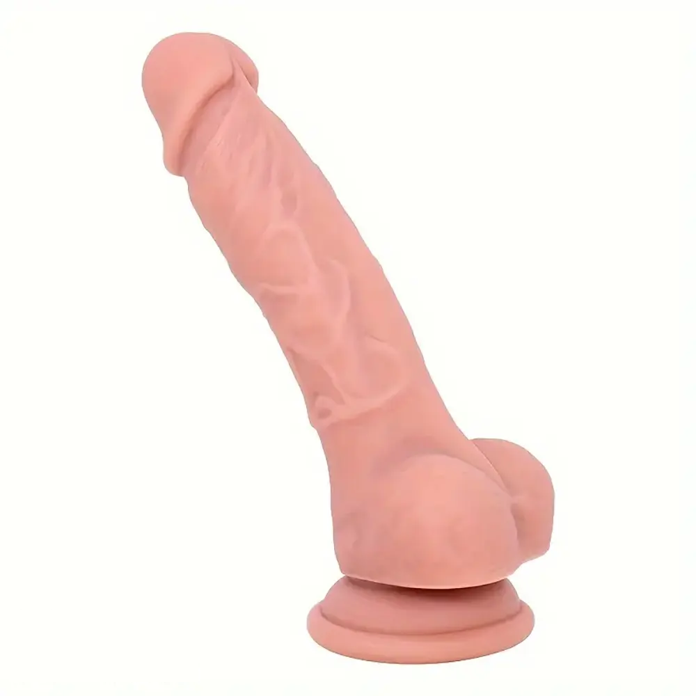 7.08in Realistic Liquid Silicone Soft Dildo For G-spot Stimulating Sex