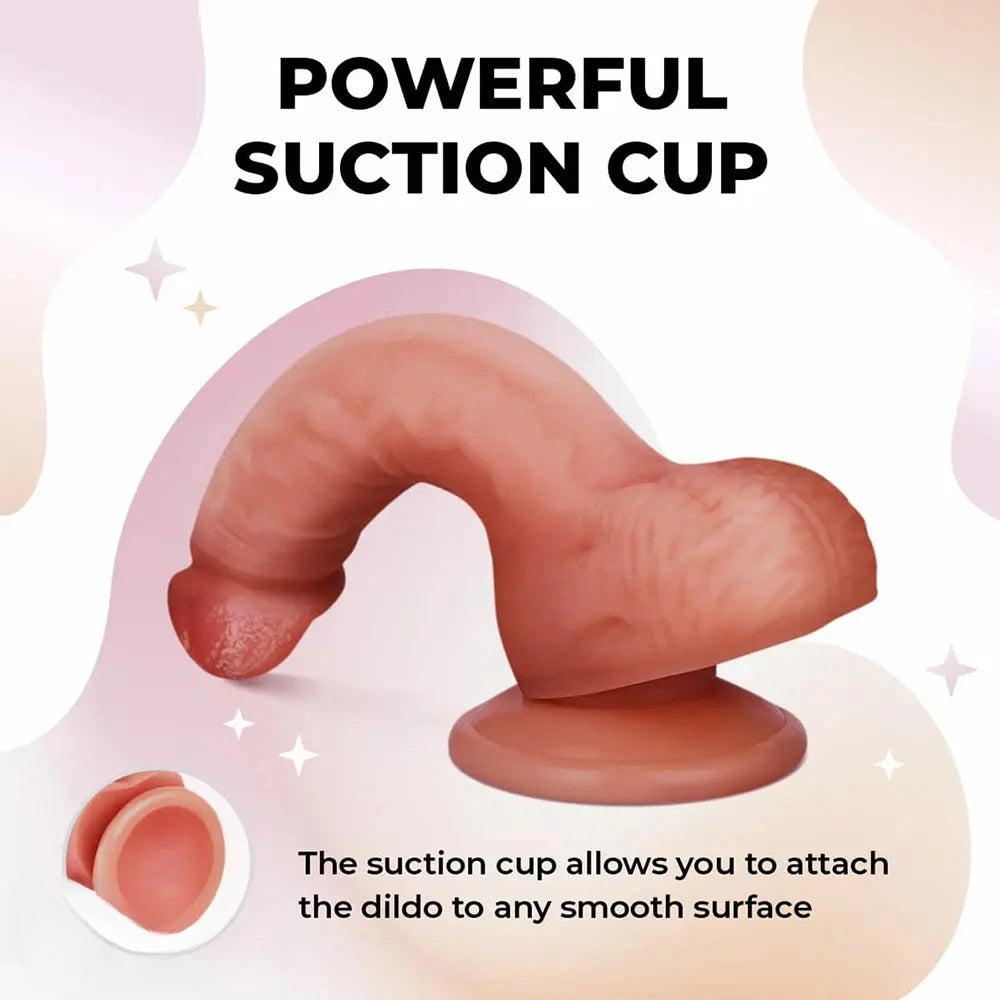 7.08in Realistic Penis Dildo Strong Suction Cup Penis Anal Dildo Sex Toy