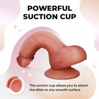7.08in Realistic Penis Dildo Strong Suction Cup Penis Anal Dildo Sex Toy