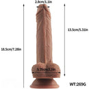 7.08in Realistic Penis Dildo Strong Suction Cup Penis Anal Dildo Sex Toy