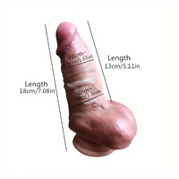 7.08in Realistic Silicone Soft Dildo For Adults High Cervix Stimulator