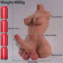7.08in Shemale Sex Doll Torso For Women Dildo Sex Toy with Trans Sex Torso