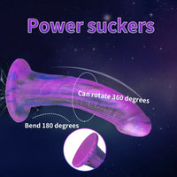 7.08in Silicone No Eggs Soft Dildo For Female Male Love Pleasure Sex