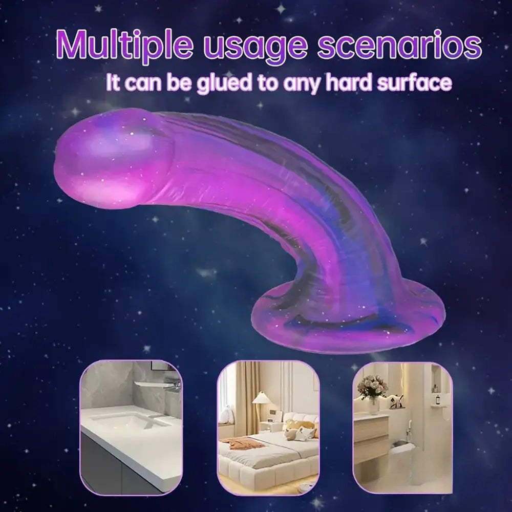 7.08in Silicone No Eggs Soft Dildo For Female Male Love Pleasure Sex