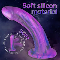 7.08in Silicone No Eggs Soft Dildo For Female Male Love Pleasure Sex