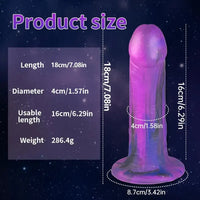 7.08in Silicone No Eggs Soft Dildo For Female Male Love Pleasure Sex