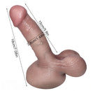 7.08in Silicone Soft Realistic Dildo Feel Like Skin Dildo For Men Women