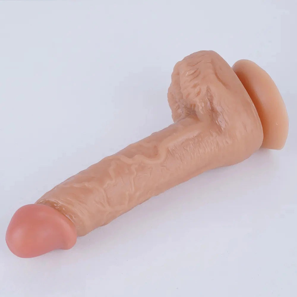 7.08in Skin Feeling Dildo Massager Lesbian Adult Sex Toy For G Spot
