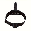 7.08in Wearable Bondage Training Mouth Face Gag Dildo For BDSM Gear