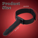 7.08in Wearable Bondage Training Mouth Face Gag Dildo For BDSM Gear