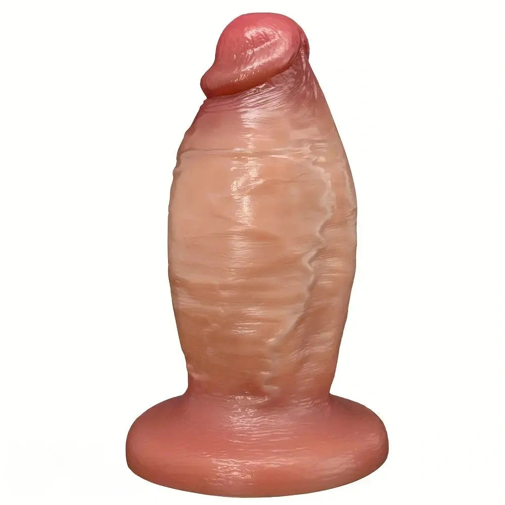 7.08in Wearable Female Genital Pump Liquid Silicone Realistic Soft-Touch Dildo