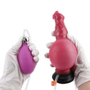 7.08in Wolf Silicone Soft Ejaculating Inflatable Knot Dildo For Adults