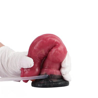 7.08in Wolf Silicone Soft Ejaculating Inflatable Knot Dildo For Adults