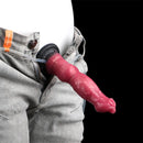 7.08in Wolf Silicone Soft Ejaculating Inflatable Knot Dildo For Adults