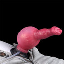 7.08in Wolf Silicone Soft Ejaculating Inflatable Knot Dildo For Adults