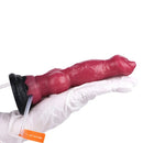 7.08in Wolf Silicone Soft Ejaculating Inflatable Knot Dildo For Adults
