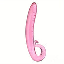 7.09in 7.28in 7.48in Clear Unisex Glass Crystal Dildo For G Spot Sex
