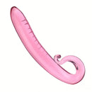 7.09in 7.28in 7.48in Clear Unisex Glass Crystal Dildo For G Spot Sex