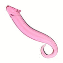 7.09in 7.28in 7.48in Clear Unisex Glass Crystal Dildo For G Spot Sex