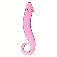 7.09in 7.28in 7.48in Clear Unisex Glass Crystal Dildo For G Spot Sex