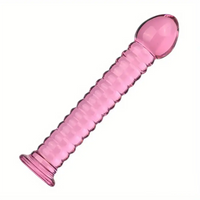 7.09in 7.28in 7.48in Clear Unisex Glass Crystal Dildo For G Spot Sex