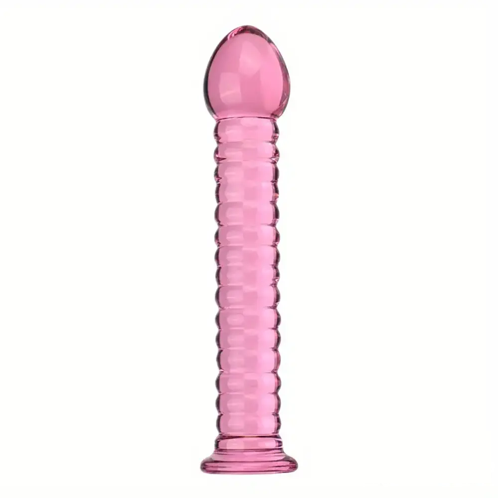 7.09in 7.28in 7.48in Clear Unisex Glass Crystal Dildo For G Spot Sex