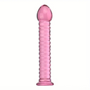 7.09in 7.28in 7.48in Clear Unisex Glass Crystal Dildo For G Spot Sex