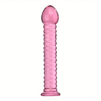 7.09in 7.28in 7.48in Clear Unisex Glass Crystal Dildo For G Spot Sex