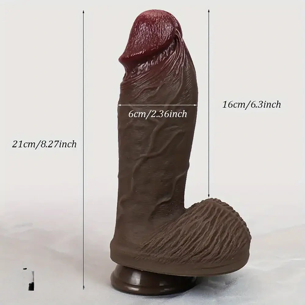 7.09in 7.48in 8.27in Realistic Silicone Dildo With Multiple Sizes