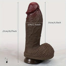 7.09in 7.48in 8.27in Realistic Silicone Dildo With Multiple Sizes